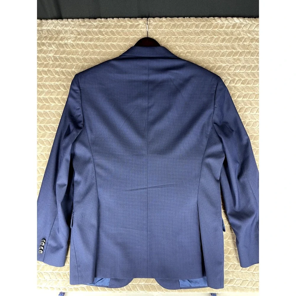 Joseph‎ Abboud Blazer Mens 44R Blue Tollegno 1900 Wool Sport Coat